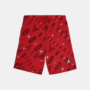 Jordan Kids' Boy’s Graphic Athletic Shorts Red Size L Cotton Summer Activewear